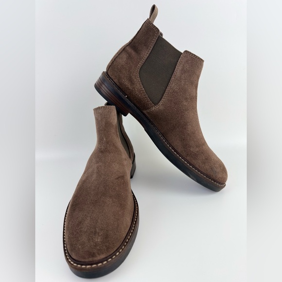 Men's Collection Clarks Paulson Up Suede Pull On Ankle Boots, US Size 8.5M Brown - Picture 13 of 13